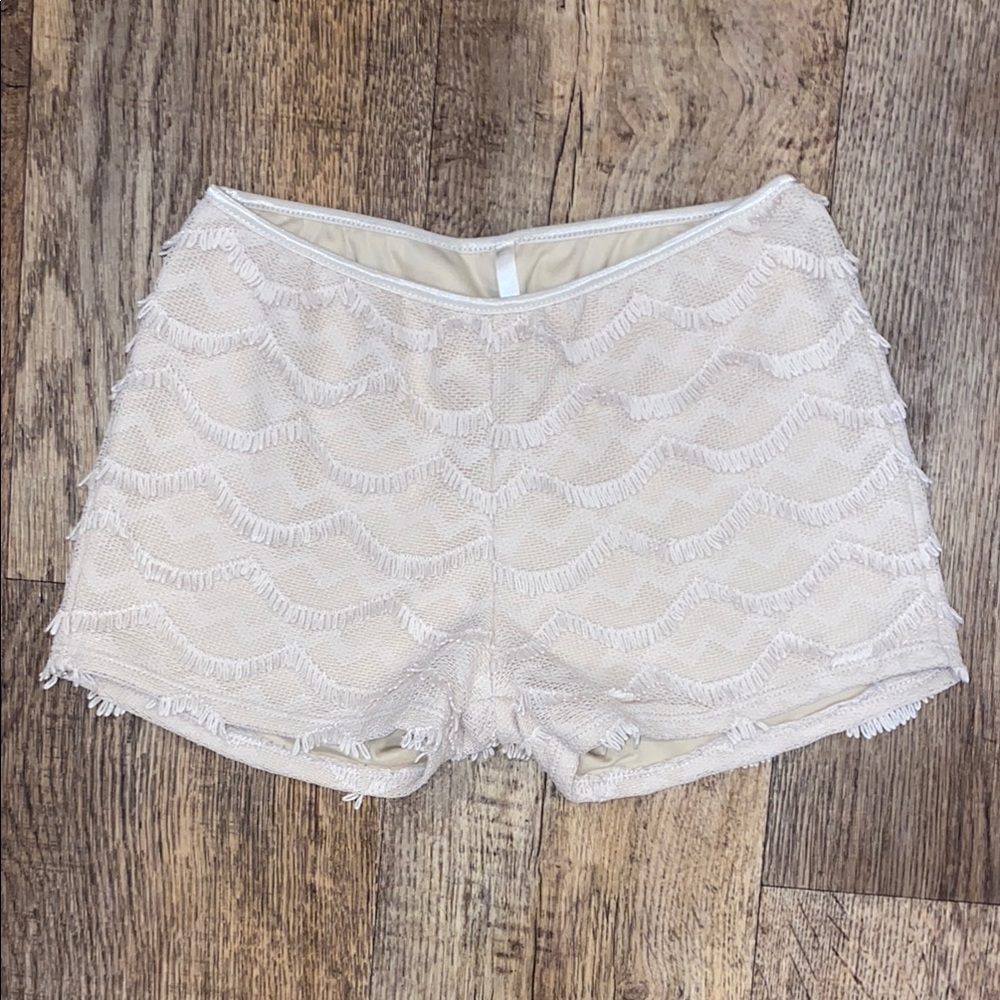 Mermaid Fringed Stretch Shorts: Sz. S